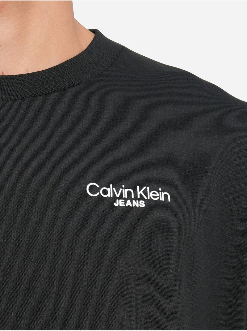 T-shirt de manga curta - Calvin Klein Preto - Kiabi