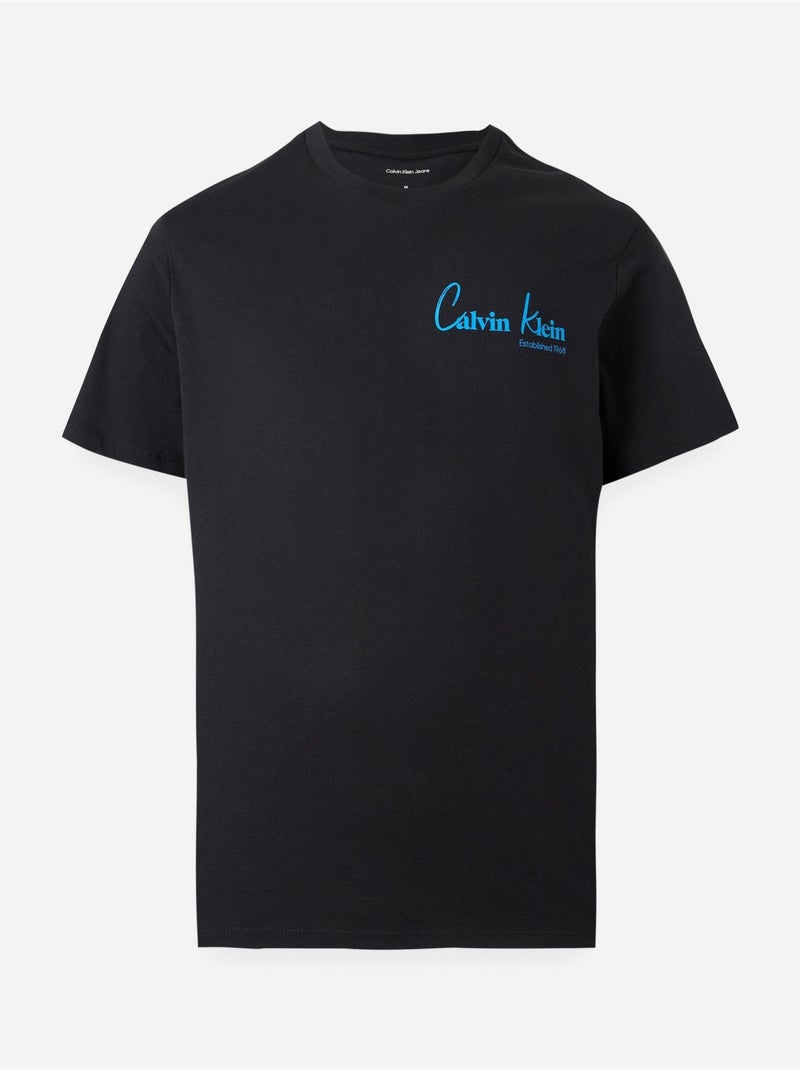 T-shirt de manga curta - calvin klein Preto - Kiabi