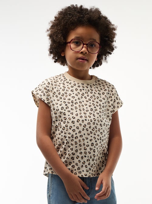 T-shirt de manga curta - Coleção fácil de vestir - Kiabi