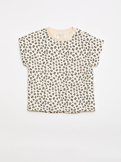 T-shirt de manga curta - Coleção fácil de vestir - Kiabi