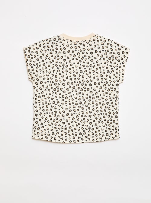 T-shirt de manga curta - Coleção fácil de vestir - Kiabi