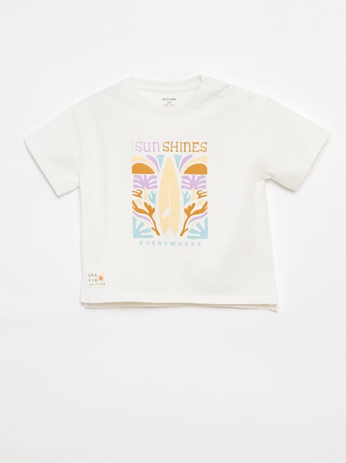 T-shirt de manga curta  - Grafik Edition - Kiabi