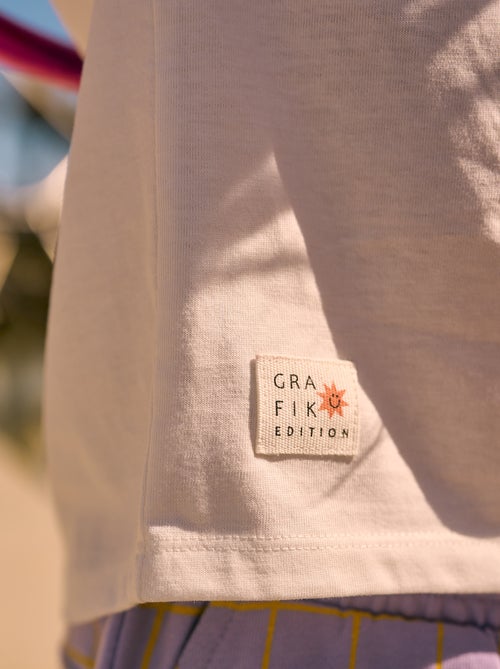 T-shirt de manga curta  - Grafik Edition - Kiabi