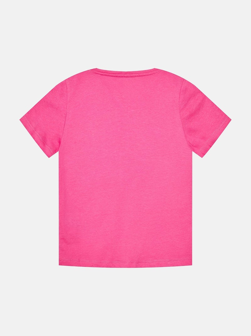 T-shirt de manga curta - Guess kids Rosa-escuro - Kiabi