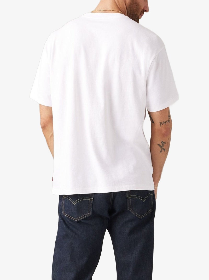 T-shirt de manga curta - levi's Branco Vermelho - Kiabi