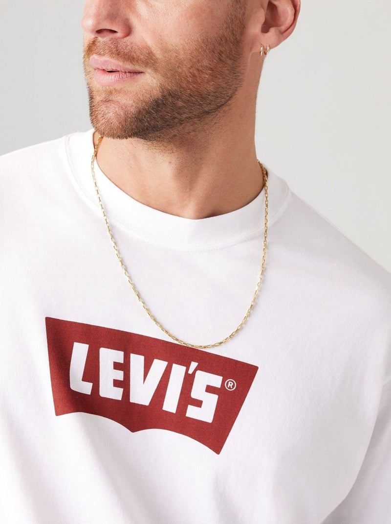T-shirt de manga curta - levi's Branco Vermelho - Kiabi