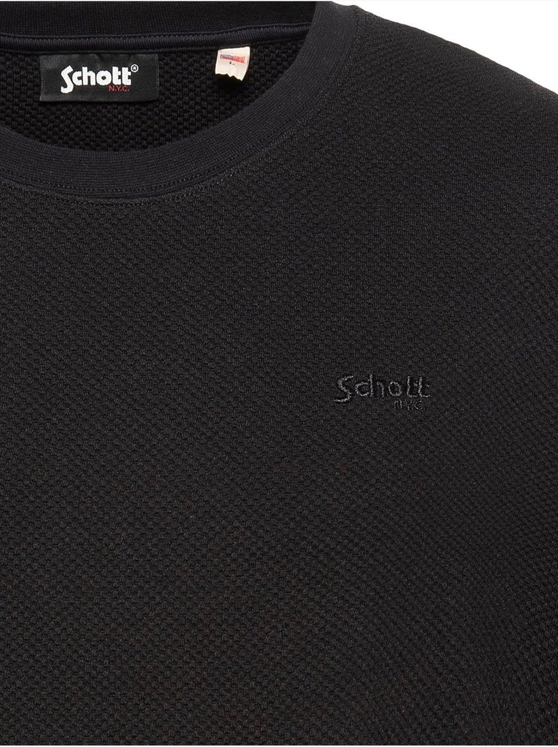 T-shirt de manga curta - Schott Preto - Kiabi