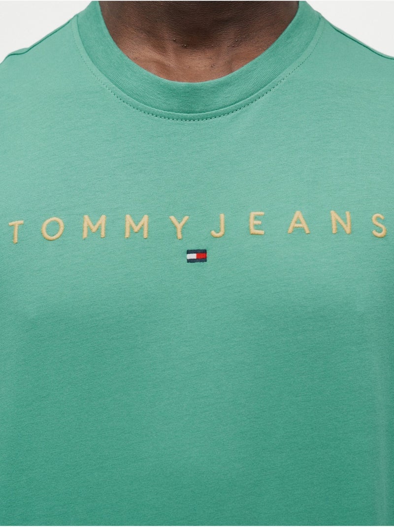 T-shirt de manga curta - Tommy jeans Verde - Kiabi