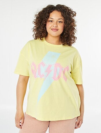 T-shirt de manga curta 'AC/DC'