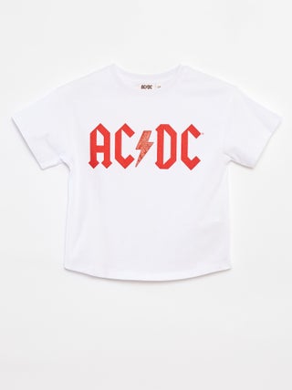 T-shirt de manga curta 'AC/DC'