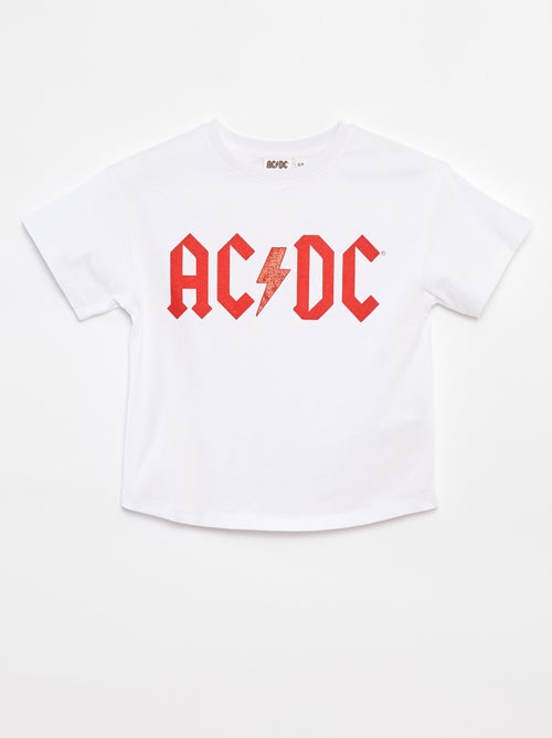 T-shirt de manga curta 'AC/DC' - Kiabi