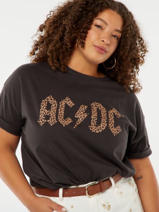 T-shirt de manga curta 'AC/DC'