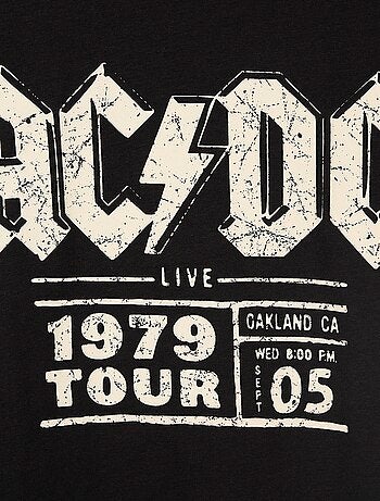 T-shirt de manga curta 'AC/DC'