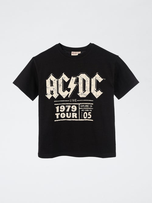 T-shirt de manga curta 'AC/DC' - Kiabi