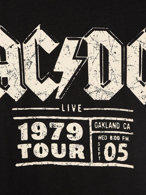 T-shirt de manga curta 'AC/DC' - Kiabi