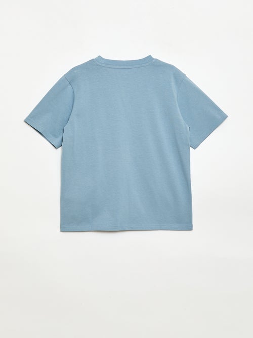 T-shirt de manga curta bordado - Kiabi