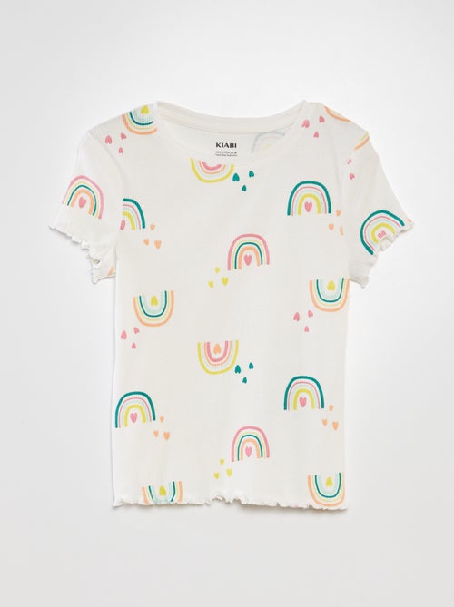 T-shirt de manga curta - Kiabi