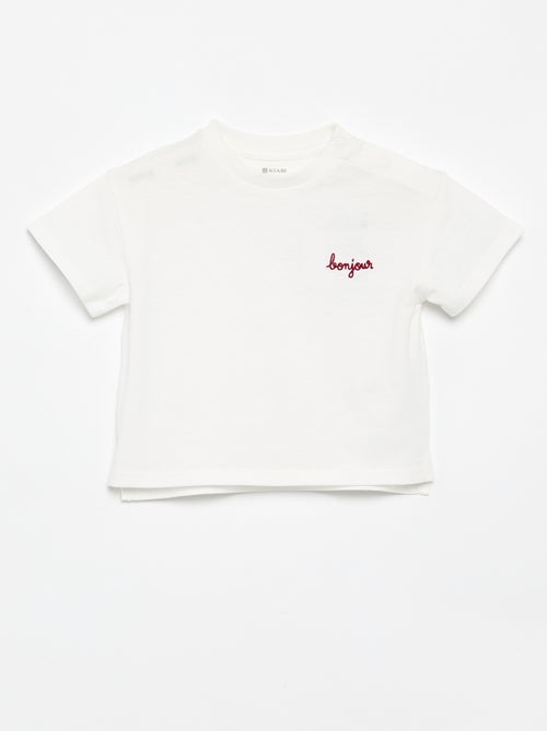 T-shirt de manga curta - Kiabi