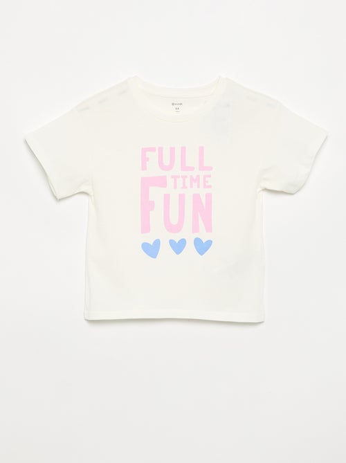 T-shirt de manga curta - Kiabi