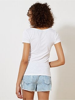 T-shirt de manga curta - Kiabi