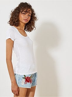 T-shirt de manga curta - Kiabi