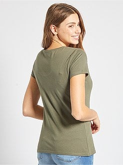 T-shirt de manga curta - Kiabi