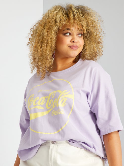 T-shirt de manga curta 'Coca-Cola' - Kiabi