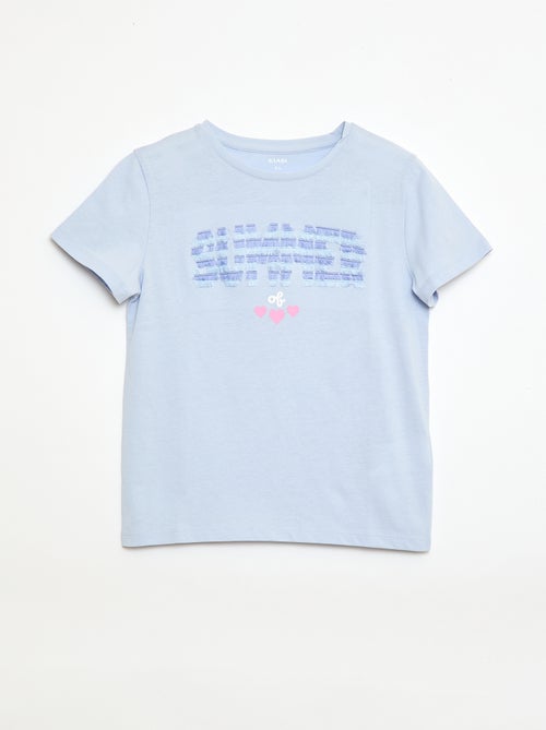 T-shirt de manga curta com animação - Kiabi