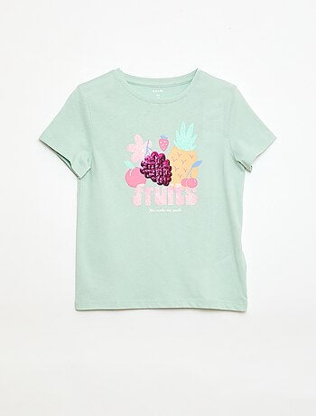 T-shirt de manga curta com animação