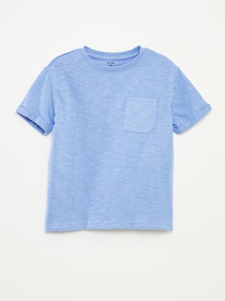 T-shirt de manga curta com bolso