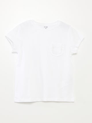 T-shirt de manga curta com bolso frontal