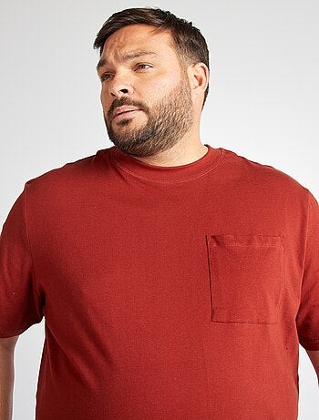 T-shirt de manga curta com bolso frontal