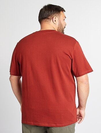 T-shirt de manga curta com bolso frontal