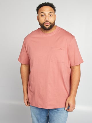 T-shirt de manga curta com bolso frontal