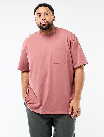 T-shirt de manga curta com bolso no peito
