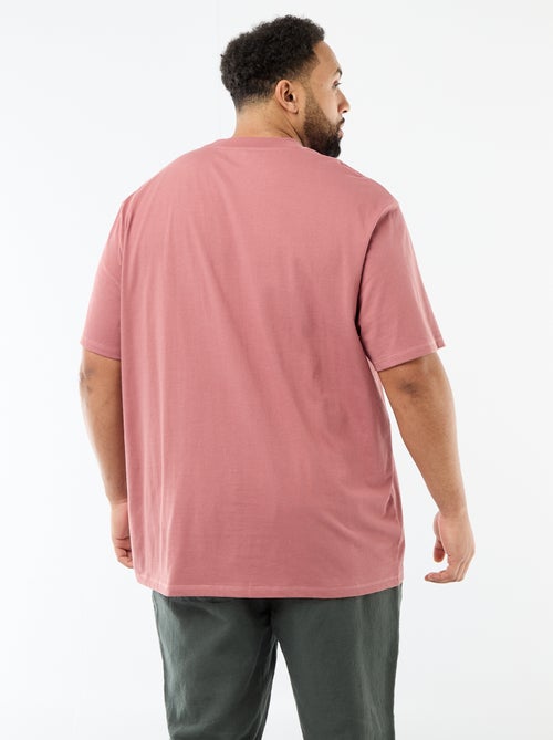 T-shirt de manga curta com bolso no peito - Kiabi