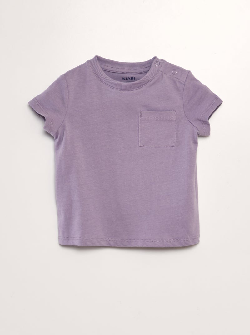 T-shirt de manga curta com bolsos VIOLETA - Kiabi