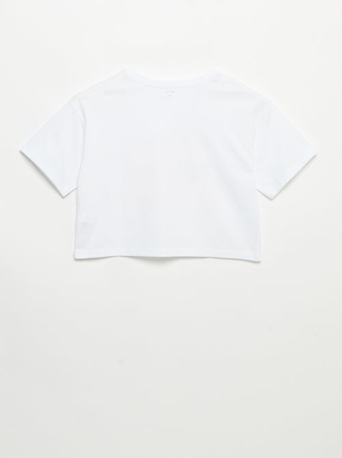 T-shirt de manga curta com bordados - Kiabi T-shirt de manga curta com bordados - Kiabi