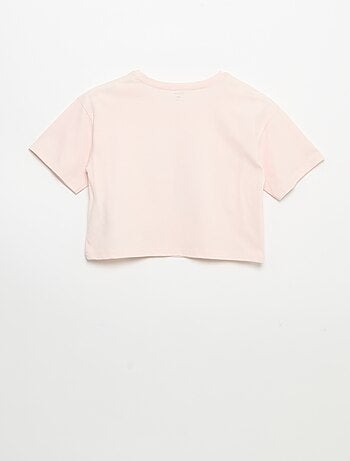 T-shirt de manga curta com bordados