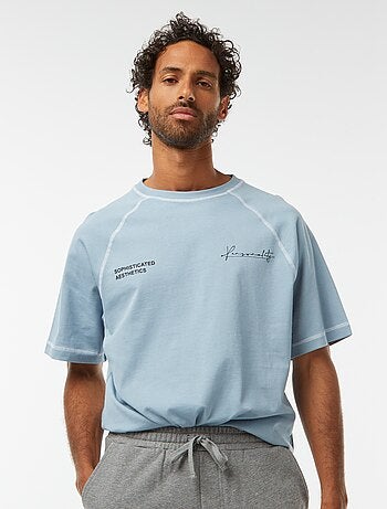 T-shirt de manga curta com corte oversize