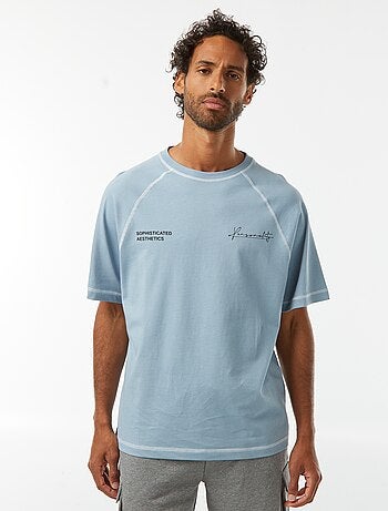 T-shirt de manga curta com corte oversize