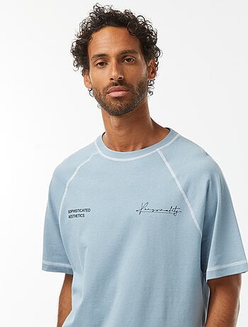 T-shirt de manga curta com corte oversize