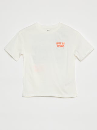 T-shirt de manga curta com desenho Brother