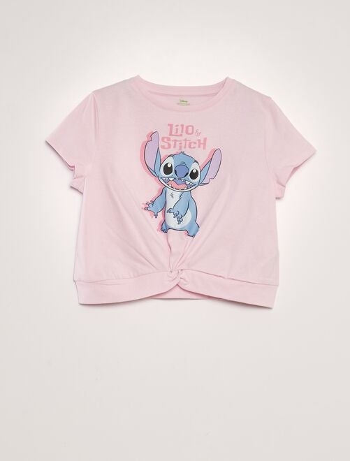 Disney Lilo & Stitch Conjunto de camiseta e leggings para meninas pequenas  a crian as grandes, Rosa/cinza, 4