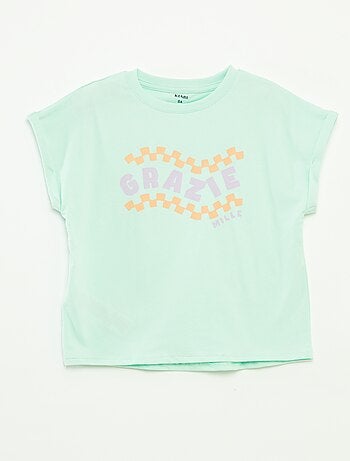 T-shirt de manga curta com estampa