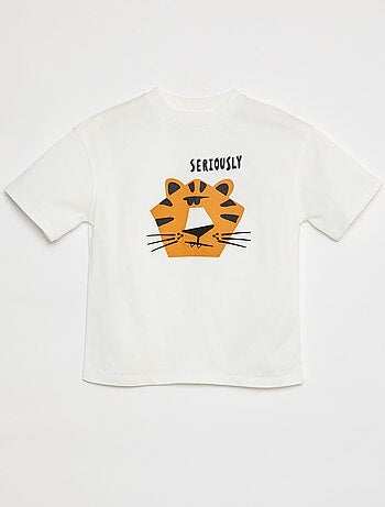 T-shirt de manga curta com estampa