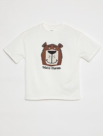 T-shirt de manga curta com estampa