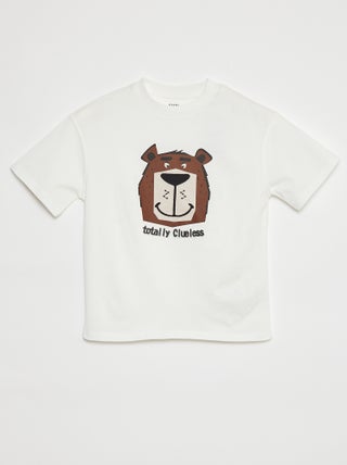 T-shirt de manga curta com estampa