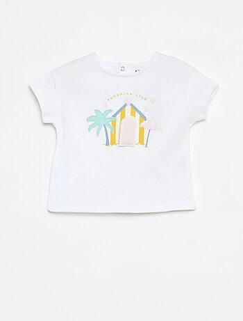 T-shirt de manga curta com estampa