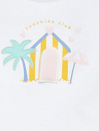 T-shirt de manga curta com estampa